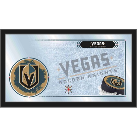 Vegas Golden Knights 15 X 26 Hockey Collector Mirror By Holland Bar Stool Company